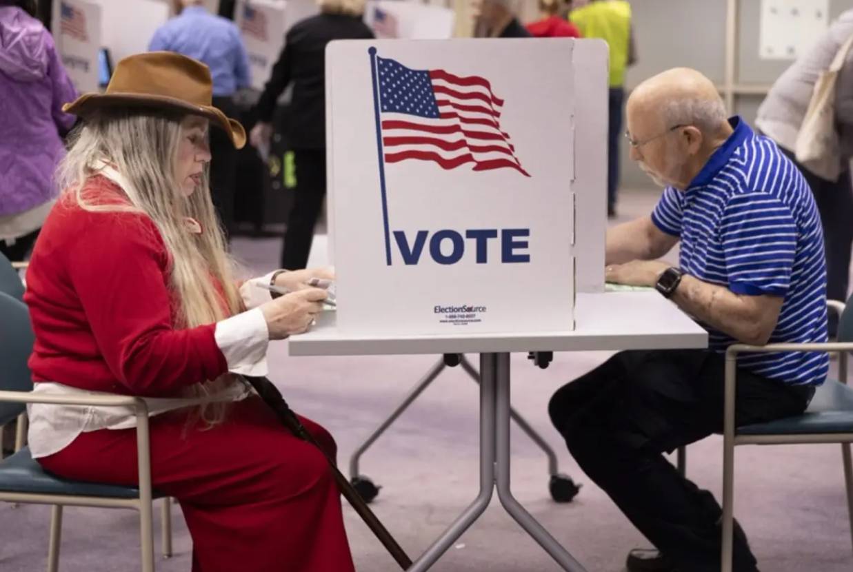 US voters head to the polls, markets rally