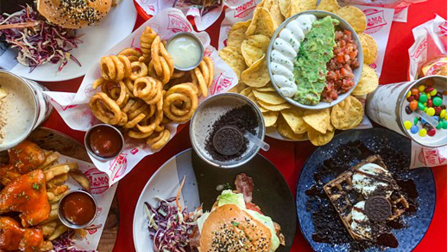 Food from Tex-Mex styled restaurant Mama Brown in Wellington.  