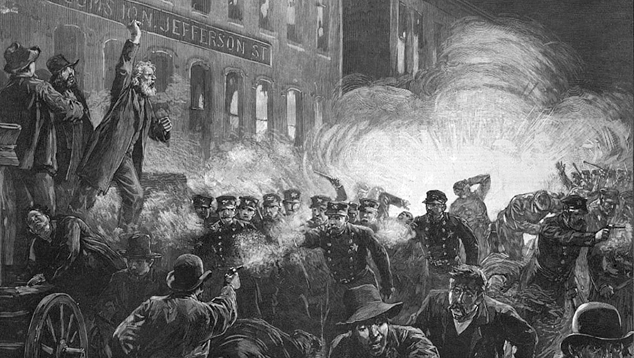 Haymarket Riot-engraving