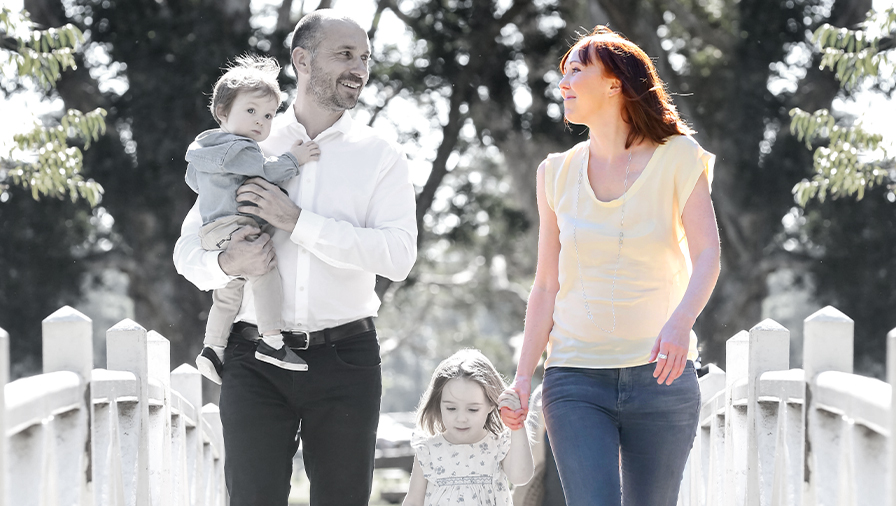 Rebekah Campbell with family